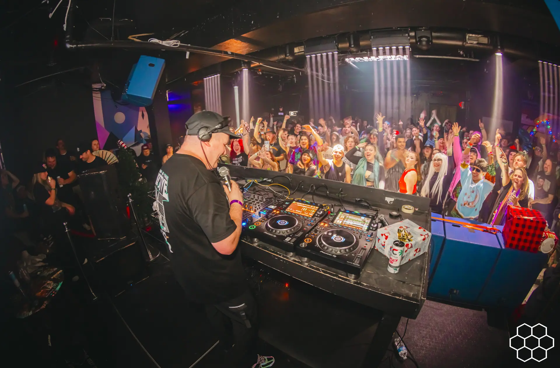 Sound Haven main stage at dusk